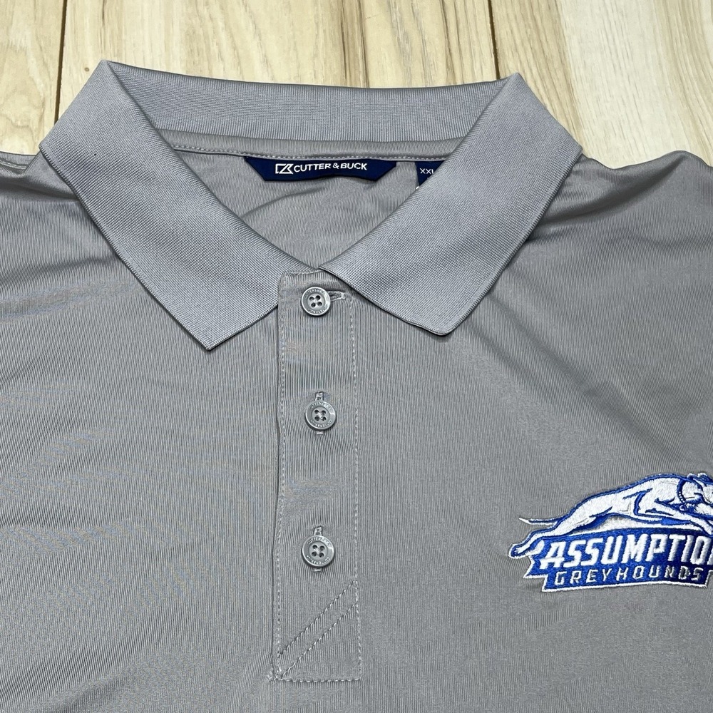 Cutter And Buck Polo Stretch Shirt Logo Embroidery Gray Men Size XXL NEW - Picture 5 of 14